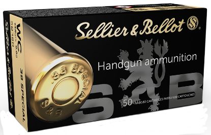 Picture of Sellier & Bellot Sb38b Handgun 38 Special 148 Gr Wadcutter 50 Per Box/ 24 Case 