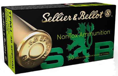 Picture of Sellier & Bellot Sb38nt Handgun Non-Tox 38 Special 158 Gr Total Full Metal Jacket 50 Per Box/ 20 Case 