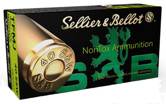 Picture of Sellier & Bellot Sb40nt Handgun Non-Tox 40 S&W 180 Gr Total Full Metal Jacket 50 Per Box/ 20 Case 