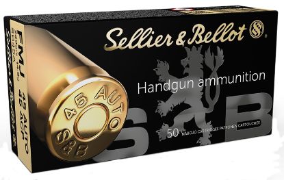 Picture of Sellier & Bellot Sb45a Handgun 45 Acp 230 Gr Full Metal Jacket 50 Per Box/ 20 Case 