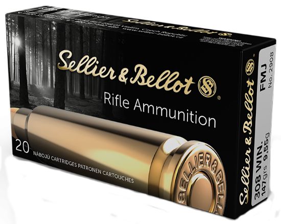 Picture of Sellier & Bellot Sb308a Rifle 308 Win 147 Gr Full Metal Jacket 20 Per Box/ 25 Case 