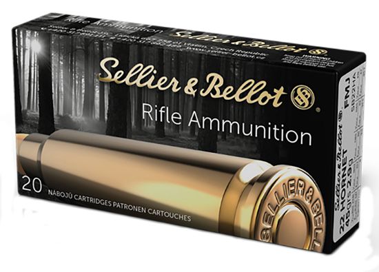 Picture of Sellier & Bellot Sb22ha Rifle 22 Hornet 45 Gr Full Metal Jacket 20 Per Box/ 90 Case 