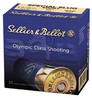 Picture of Sellier & Bellot Sb12slug Shotgun 12 Gauge 2.75" 1 Oz Rifled Slug Shot 25 Per Box/ 10 Case 