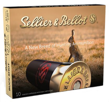 Picture of Sellier & Bellot Sb12bsd Hunting 12 Gauge 2.75" 27 Pellets 1 1/4 Oz 4 Buck Shot 10 Bx/ 25 Case 