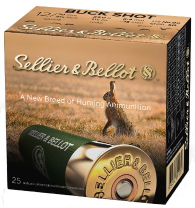 Picture of Sellier & Bellot Sb12bsg Hunting 12 Gauge 2.75" 9 Pellets 1 1/8 Oz 00 Buck Shot 25 Bx/ 10 Case 