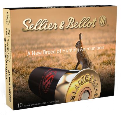 Picture of Sellier & Bellot Sb12bsh Hunting 12 Gauge 2.75" 21 Pellets 1 1/8 Oz 4 Buck Shot 10 Bx/ 25 Case 