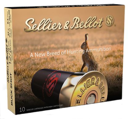 Picture of Sellier & Bellot Sb12bsj Hunting 12 Gauge 2.75" 9 Pellets 1 1/8 Oz 00 Buck Shot 10 Bx/ 25 Case 