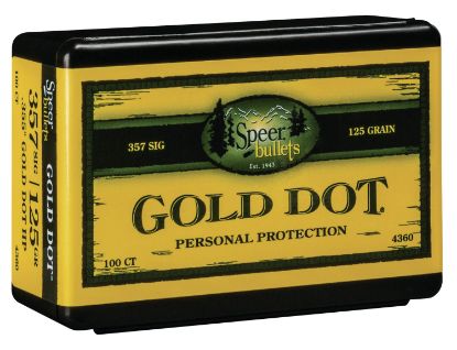 Picture of Speer 4360 Gold Dot Personal Protection 357 Sig .357 125 Gr Hollow Point 100 Per Box/ 5 Case 