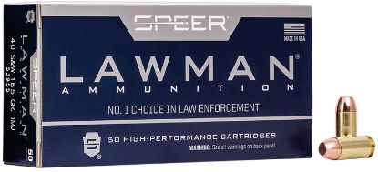 Picture of Speer 53955 Lawman 40 S&W 165 Gr Total Metal Jacket Flat Nose 50 Per Box/ 20 Case 