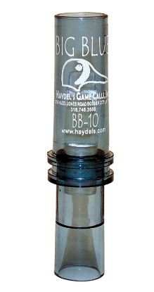 Picture of Haydel's Game Calls Bb10 "Big Blue" Open Call Double Reed Bluewing Teal Sounds Attracts Ducks Clear Acrylic 