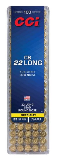 Picture of Cci 0038 Specialty Cb Subsonic 22 Long 29 Gr Lead Round Nose 100 Per Box/ 50 Case 