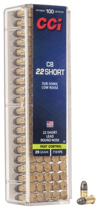 Picture of Cci 0026 Specialty Cb Pest Control 22 Short 29 Gr Lead Round Nose 100 Per Box/ 50 Case 