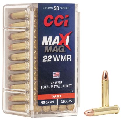 Picture of Cci 0023 Maxi-Mag Rimfire 22 Wmr 40 Gr Total Metal Jacket 50 Per Box/ 40 Case 