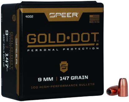 Picture of Speer 4002 Gold Dot Personal Protection 9Mm .355 147 Gr Hollow Point 100 Per Box/ 5 Case 