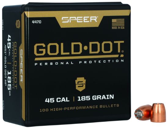 Picture of Speer 4470 Gold Dot Personal Protection 45 Cal .451 185 Gr Hollow Point 100 Per Box/ 5 Case 