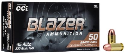 Picture of Cci 5230 Blazer Brass Handgun 45 Acp 230 Gr Full Metal Jacket 50 Per Box/ 20 Case 