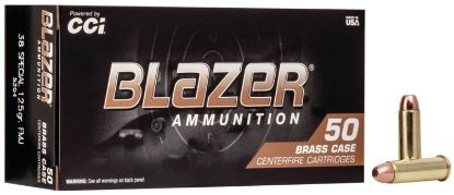 Picture of Cci 5204 Blazer Brass Handgun 38 Special 125 Gr Full Metal Jacket 50 Per Box/ 20 Case 