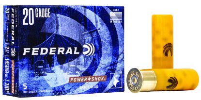 Picture of Federal F203ss2 Power-Shok Shotshell 20 Gauge 2.75" 7/8 Oz Sabot Slug Shot 5 Per Box/ 50 Case 