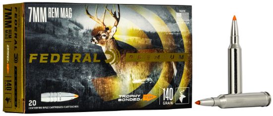 Picture of Federal P7rtt2 Premium 7Mm Rem Mag 140 Gr Trophy Bonded Tip 20 Per Box/ 10 Case 