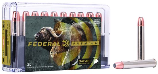 Picture of Federal P500nsa Premium Safari Cape-Shok 500 Nitro Express 570 Gr Swift A Frame 20 Per Box/ 10 Case 