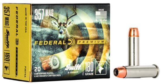 Picture of Federal P357sa Premium 357 Mag 180 Gr Swift A Frame 20 Per Box/ 10 Case 