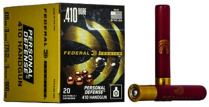 Picture of Federal Pd413jge000 Premium Personal Defense 410 Gauge 3" 5 Pellets 000 Buck Shot 20 Per Box/ 10 Case 