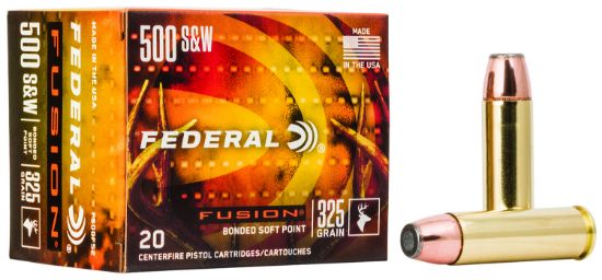 Picture of Federal F500fs2 Fusion Handgun 500 S&W Mag 325 Gr Fusion Soft Point 20 Per Box/ 10 Case 