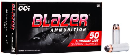 Picture of Cci 3564 Blazer Handgun 44 Rem Mag 240 Gr Jacket Hollow Point 50 Per Box/ 20 Case 