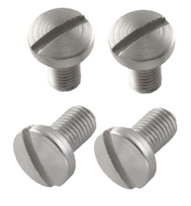 Picture of Hogue 45018 Slotted Grip Screws Colt Government 4 Slot Stainless Steel 