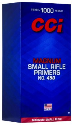 Picture of Cci 0017 Magnum Rifle No. 450 Small Magnum Rifle Multi Caliber/ 1000 Per Box 