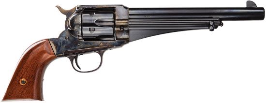 Picture of Taylors & Company 550383 1875 Army Outlaw 45 Colt (Lc) Caliber With 7.50" Blued Finish Barrel, 6Rd Capacity Blued Finish Cylinder, Color Case Hardened Finish Steel Frame & Walnut Grip 