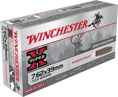 Picture of Winchester Ammo X76239 Power-Point 7.62X39mm 123 Gr Power Point 20 Per Box/ 10 Case 