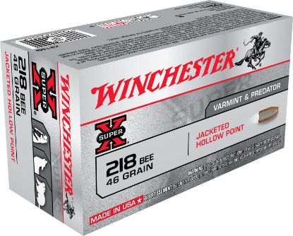 Picture of Winchester Ammo X218b Super X 218 Bee 46 Gr Jacket Hollow Point 50 Per Box/ 10 Case 