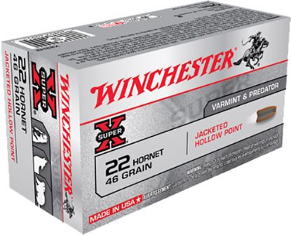 Picture of Winchester Ammo X22h2 Super X 22 Hornet 46 Gr Jacket Hollow Point 50 Per Box/ 10 Case 