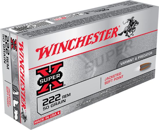 Picture of Winchester Ammo X222r Super X 222 Rem 50 Gr Jacketed Soft Point 20 Per Box/ 10 Case 