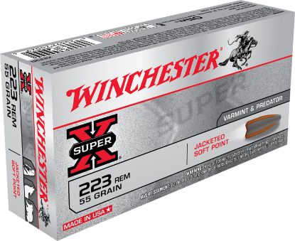 Picture of Winchester Ammo X223r Super X 223 Rem 55 Gr Jacketed Soft Point 20 Per Box/ 10 Case 