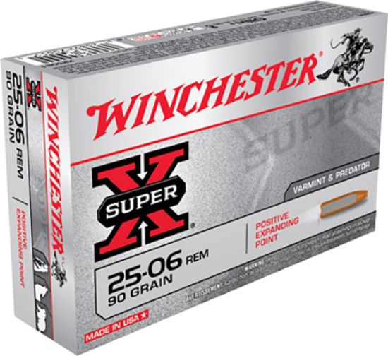 Picture of Winchester Ammo X25061 Super X 25-06 Rem 90 Gr Positive Expanding Point 20 Per Box/ 10 Case 