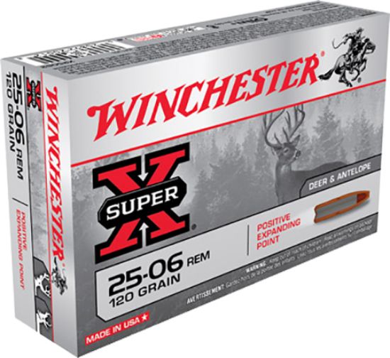 Picture of Winchester Ammo X25062 Super X 25-06 Rem 120 Gr Positive Expanding Point 20 Per Box/ 10 Case 