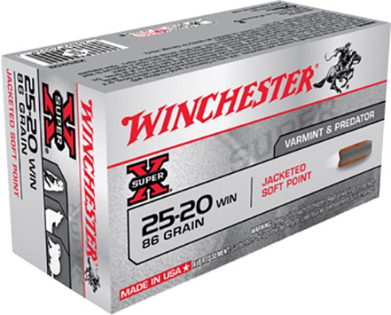 Picture of Winchester Ammo X25202 Super X 25-20 Win 86 Gr Jacketed Soft Point 50 Per Box/ 10 Case 