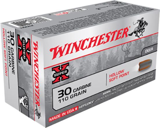 Picture of Winchester Ammo X30m1 Super X 30 Carbine 110 Gr Hollow Soft Point 50 Per Box/ 10 Case 