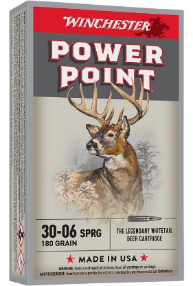 Picture of Winchester Ammo X30064 Power-Point 30-06 Springfield 180 Gr Power Point 20 Per Box/ 10 Case 