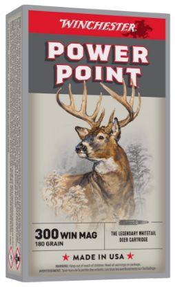 Picture of Winchester Ammo X30wm2 Power-Point 300 Win Mag 180 Gr Power Point 20 Per Box/ 10 Case 