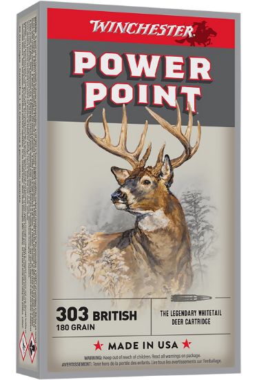 Picture of Winchester Ammo X303b1 Power-Point 303 British 180 Gr Power Point 20 Per Box/ 10 Case 