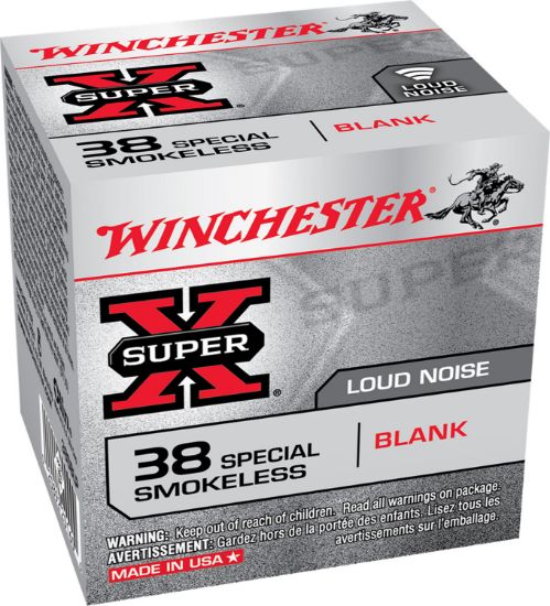 Picture of Winchester Ammo 38Sblp Super X Blank 38 Special 50 Per Box/ 40 Case 