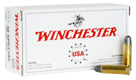 Picture of Winchester Ammo Q4196 Usa 38 Special 150 Gr Lead Round Nose 20 Per Box/ 10 Case 