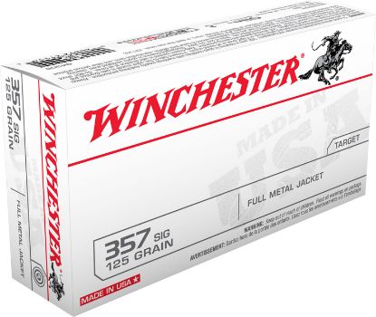 Picture of Winchester Ammo Q4309 Usa 357 Sig 125 Gr Full Metal Jacket 50 Per Box/ 10 Case 