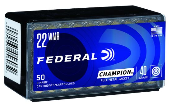 Picture of Federal 737 Champion Training Rimfire 22 Wmr 40 Gr Full Metal Jacket 50 Per Box/ 60 Case 