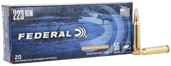 Picture of Federal 223A Power-Shok 223 Rem 55 Gr Jacketed Soft Point 20 Per Box/ 10 Case 