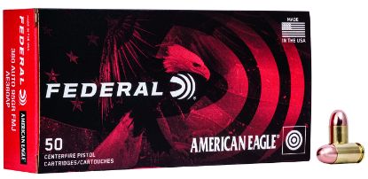 Picture of Federal Ae380ap American Eagle Handgun 380 Acp 95 Gr Full Metal Jacket 50 Per Box/ 20 Case 