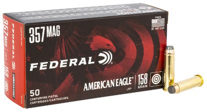 Picture of Federal Ae357a American Eagle Handgun 357 Mag 158 Gr Jacketed Soft Point 50 Per Box/ 20 Case 